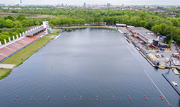 Regattabahn Duisburg 360grad Luftpanorama